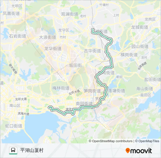 372 Bus Line Map