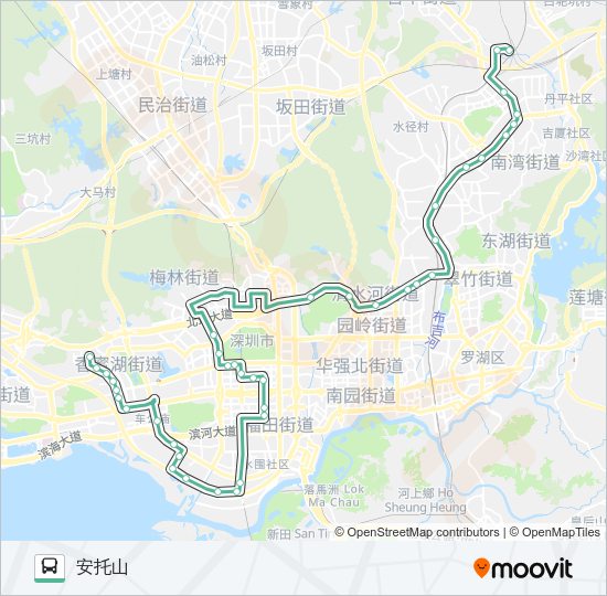 公交374路的线路图