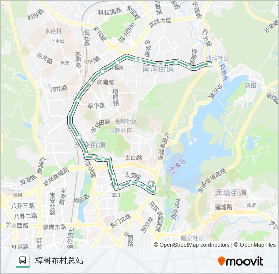 公交376路的线路图