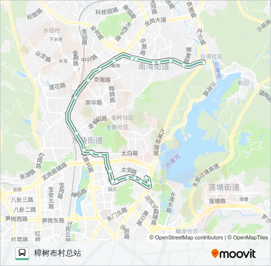 376 Bus Line Map