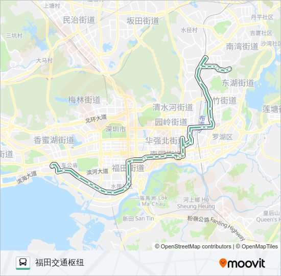 公交377路的线路图