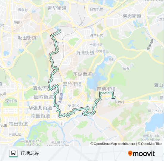 公交381路的线路图