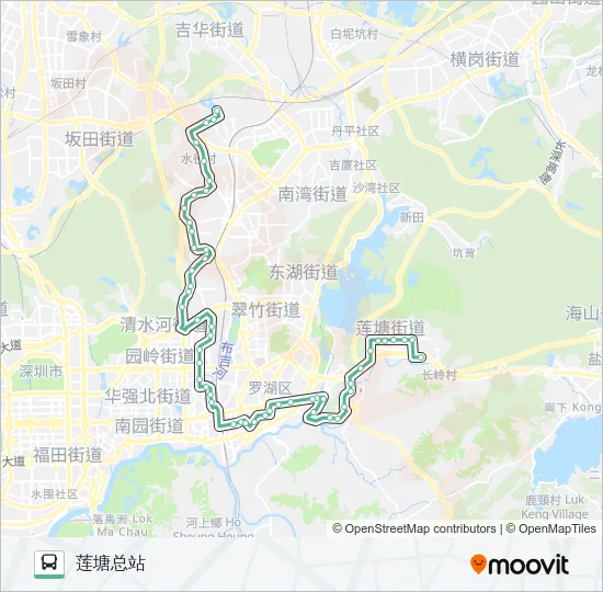 381 Bus Line Map