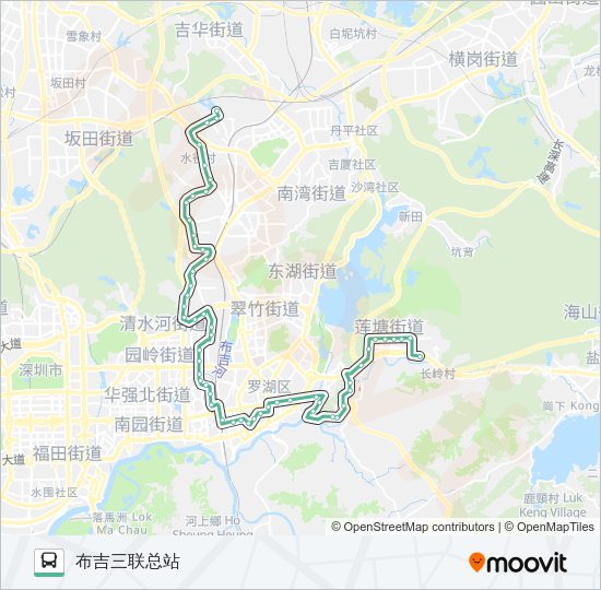公交381路的线路图