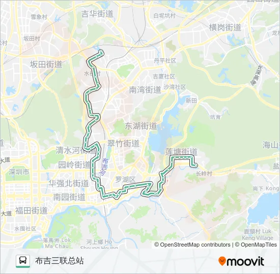 381 Bus Line Map
