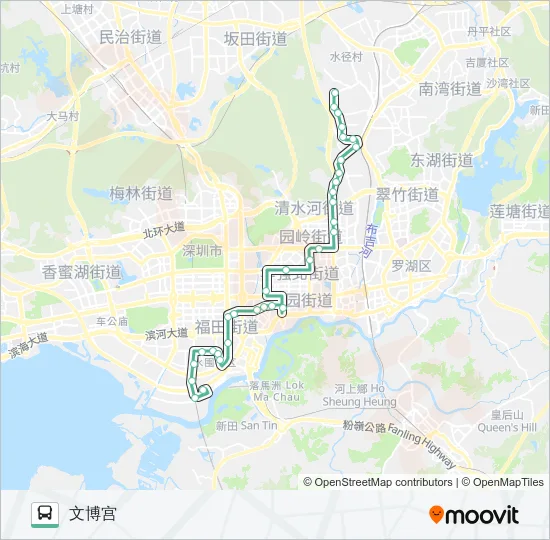 385 Bus Line Map