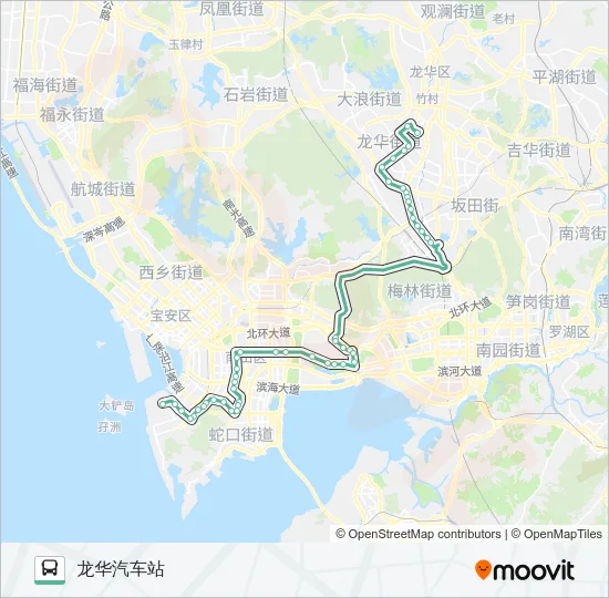 390 Bus Line Map