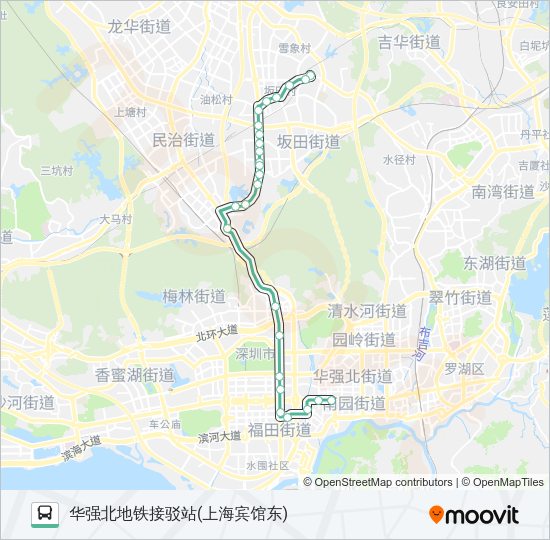 公交391路的线路图