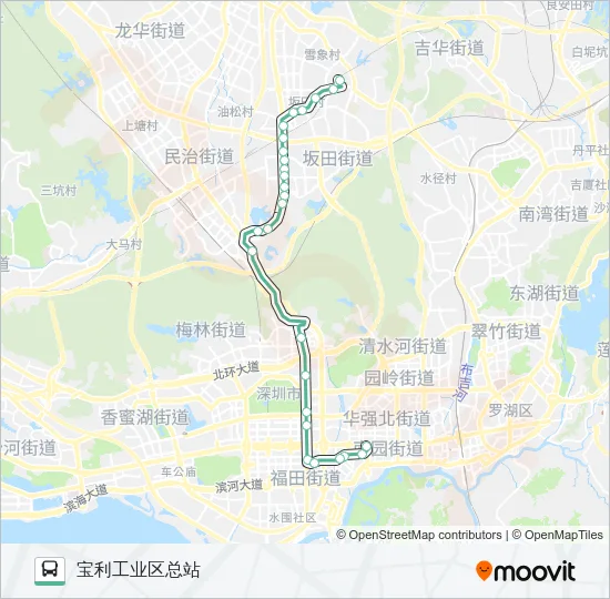 391 Bus Line Map