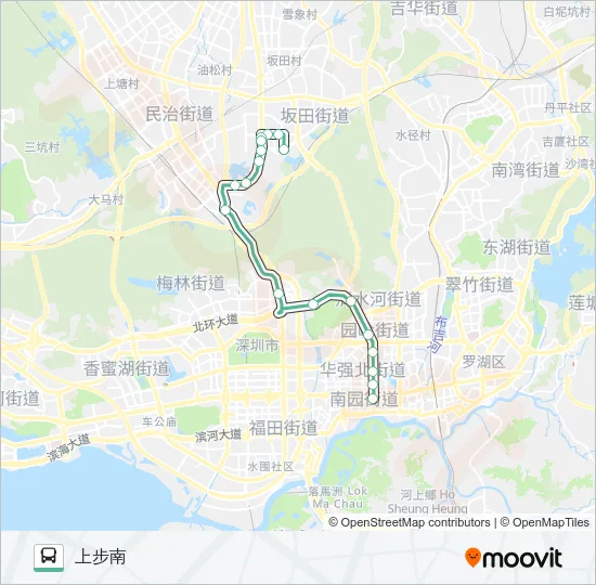 公交393路的线路图