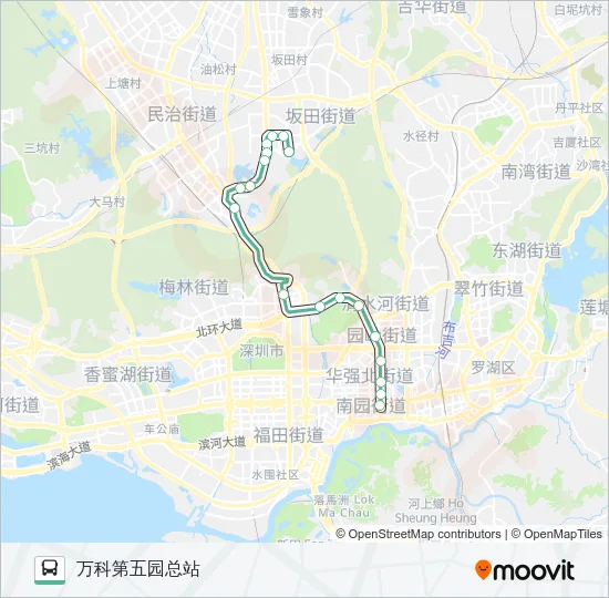 393 Bus Line Map