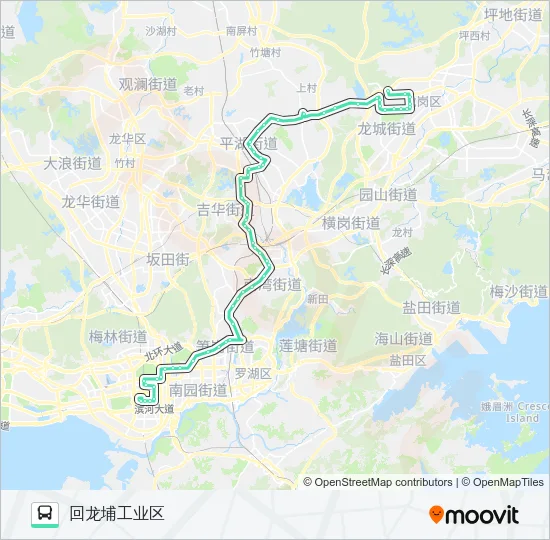 398 Bus Line Map