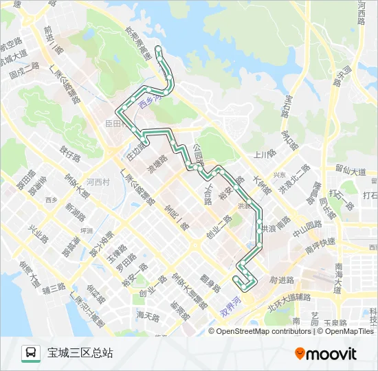 605 Bus Line Map