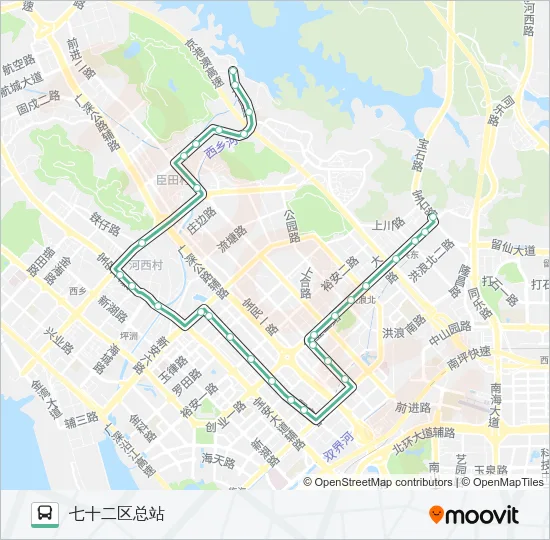 610 Bus Line Map