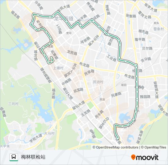 公交612路的线路图