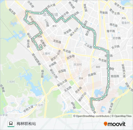 612 Bus Line Map