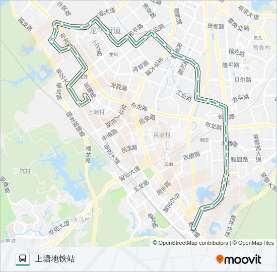公交612路的线路图