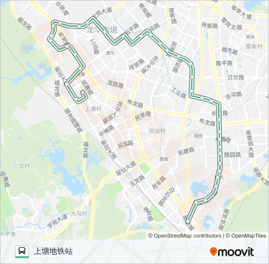 612 Bus Line Map