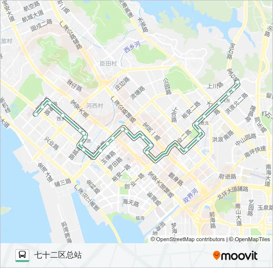 613 Bus Line Map