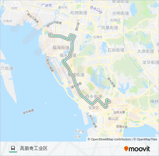 615 Bus Line Map