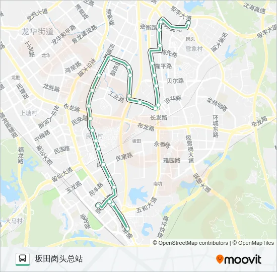 620 Bus Line Map