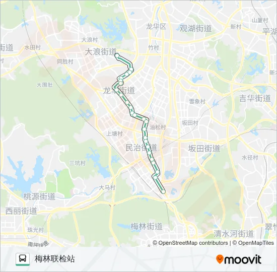 621 Bus Line Map