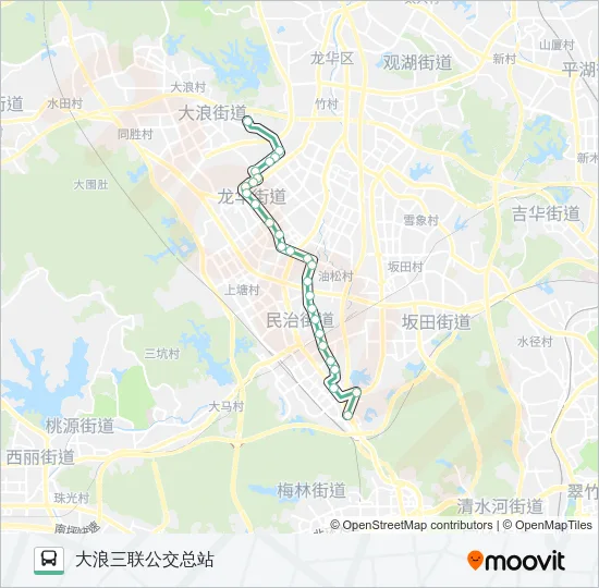 621 Bus Line Map