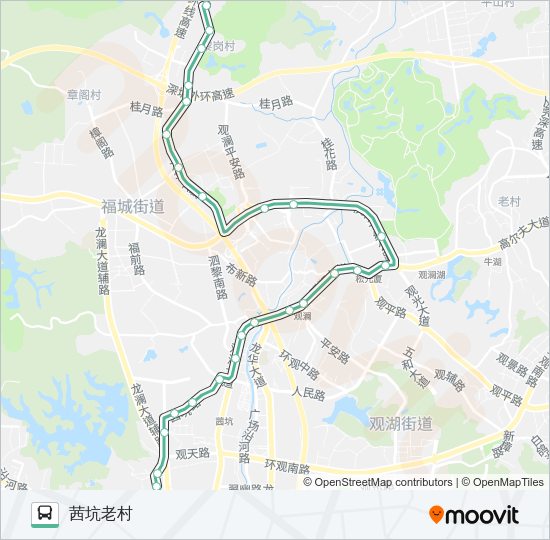 公交627路的线路图