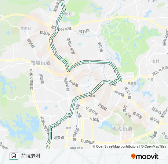 627 Bus Line Map