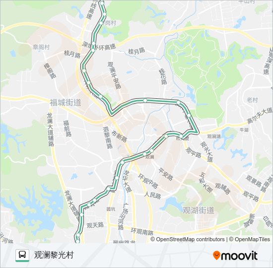 公交627路的线路图