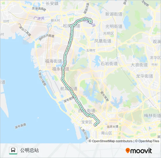 629 Bus Line Map