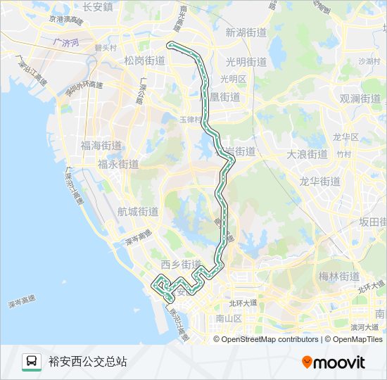 公交630路的线路图