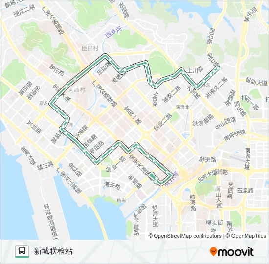 631 Bus Line Map