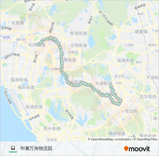 635 Bus Line Map