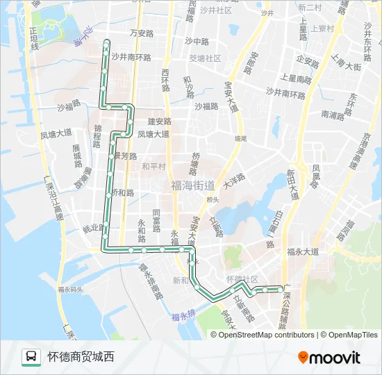 639 Bus Line Map