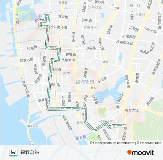639 Bus Line Map