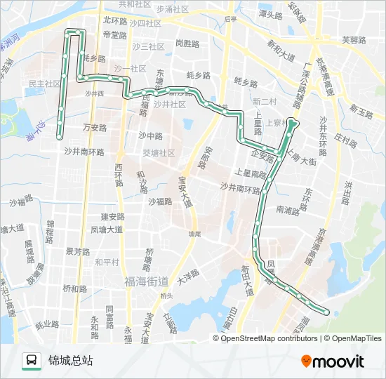 650 Bus Line Map