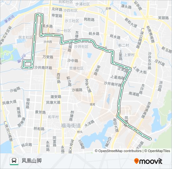 公交650路的线路图