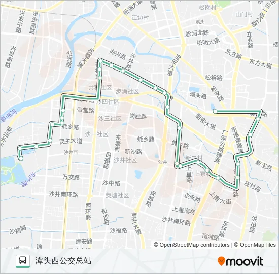 652 Bus Line Map