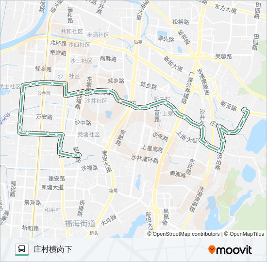 公交653路的线路图