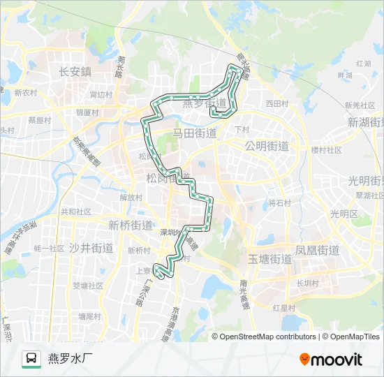 655 Bus Line Map