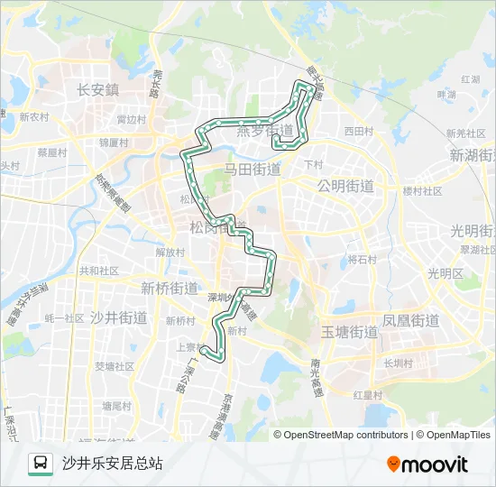 655 Bus Line Map