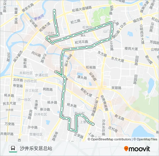 656 Bus Line Map