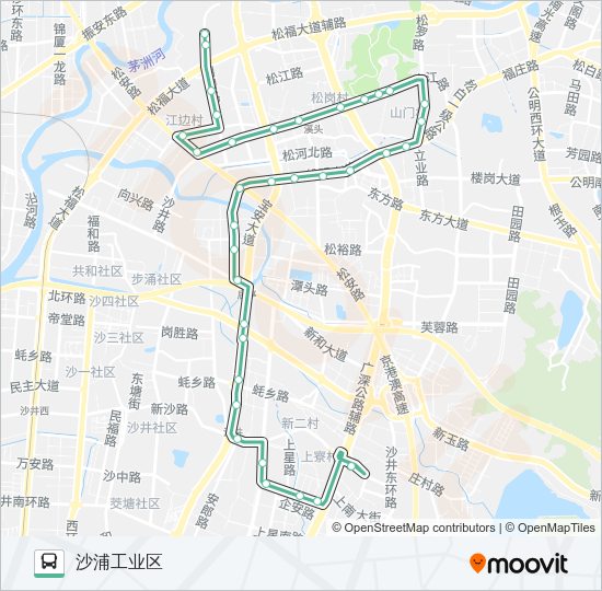 公交656路的线路图