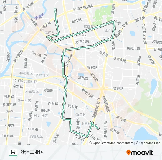 656 Bus Line Map