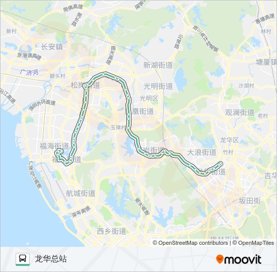 公交668路的线路图