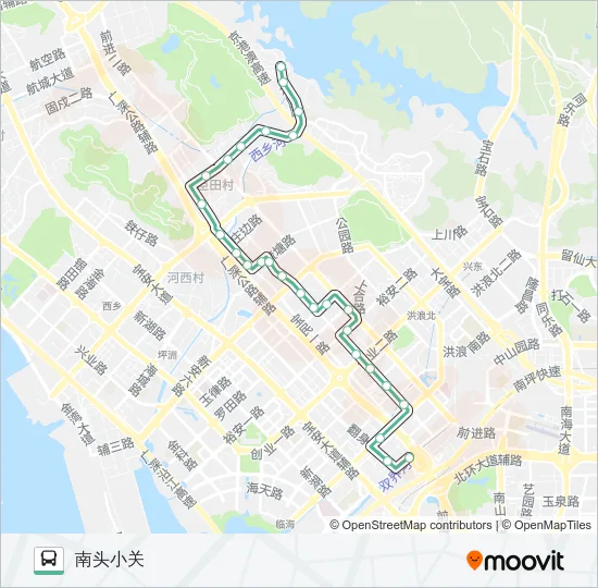704 Bus Line Map