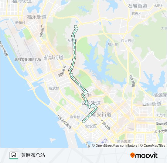 公交707路的線路圖