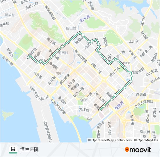 公交718路的线路图