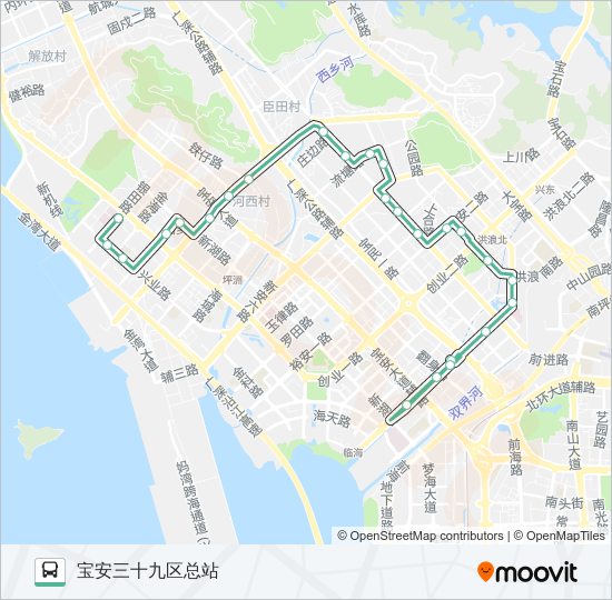 公交718路的线路图